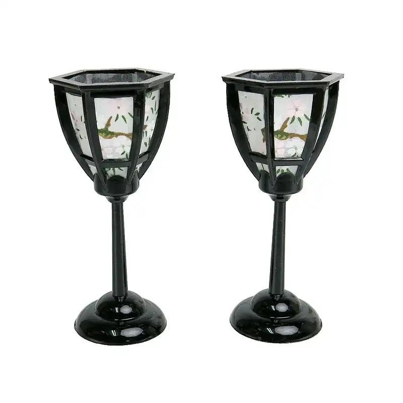 豆ぼんぼり 朝顔雪洞 黒塗 9cm